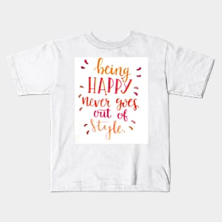 Being Happy Kids T-Shirt